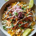 Street Corn Chicken Rice Bowl