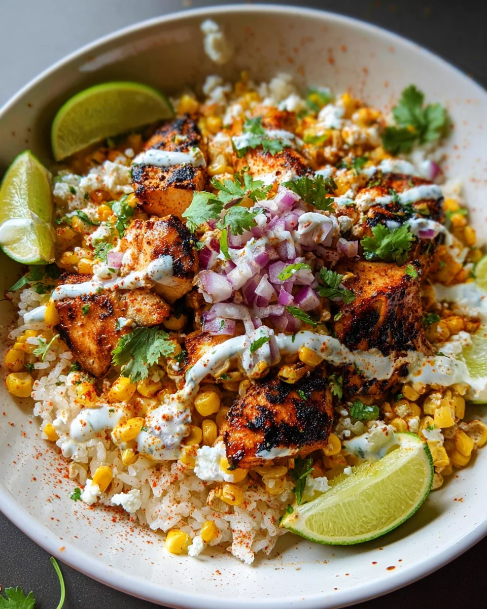 Street Corn Chicken Rice Bowl Street
