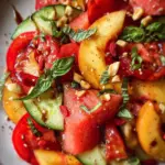 Summer Peach Watermelon Salad