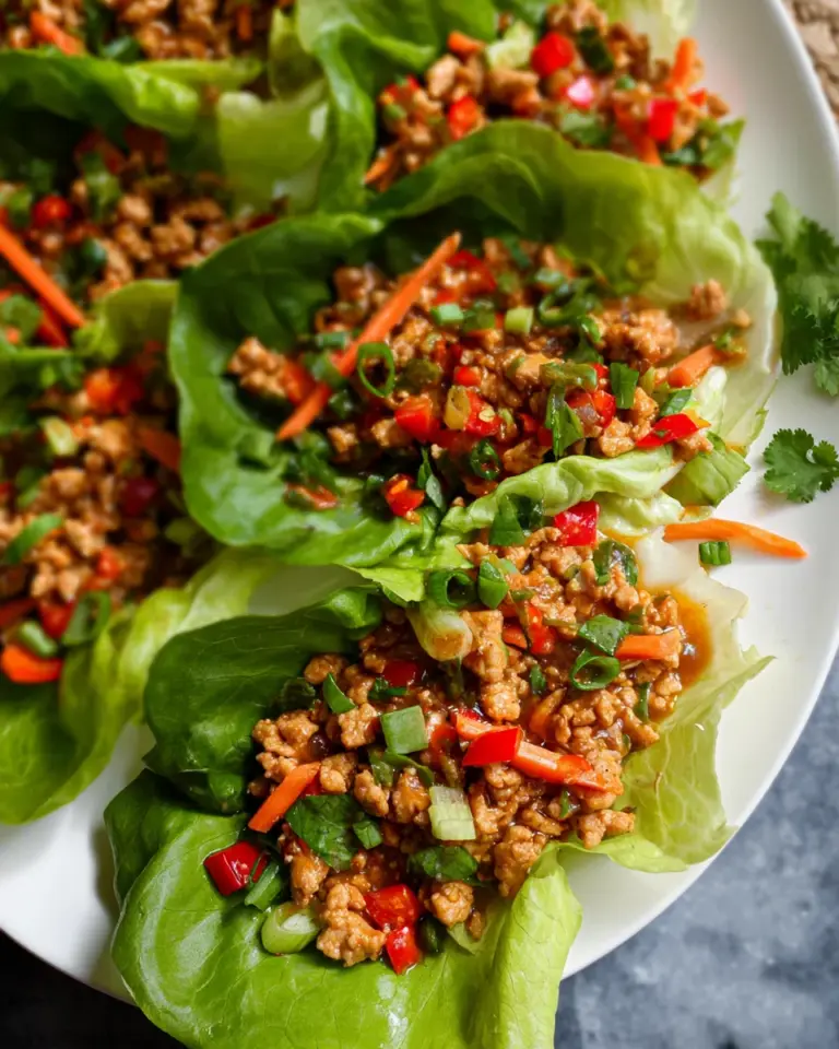 Thai Chicken Lettuce Wraps