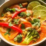 Thai Coconut Curry Chicken Soup