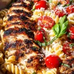 Tomato Basil Pasta with Balsamic Grilled Chicken