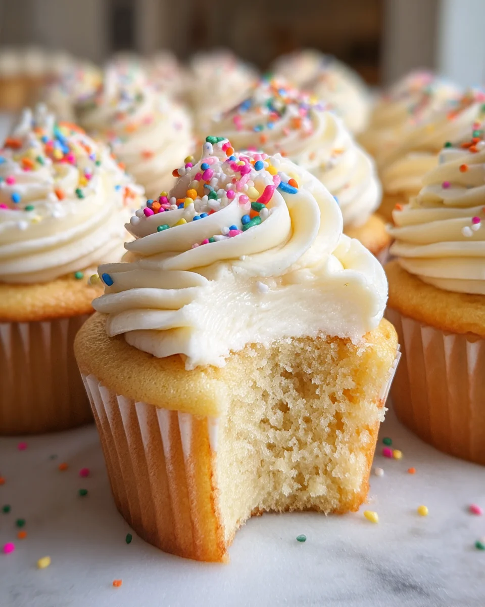 Vanilla Birthday Cupcakes Vanilla Birthday Cupcakes