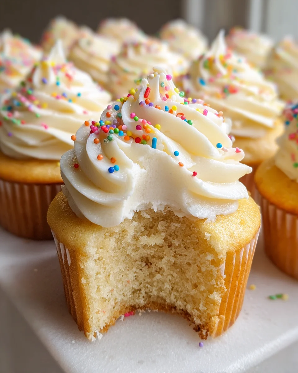 Vanilla Birthday Cupcakes Vanilla