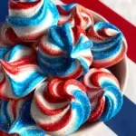 patriotic meringue cookies