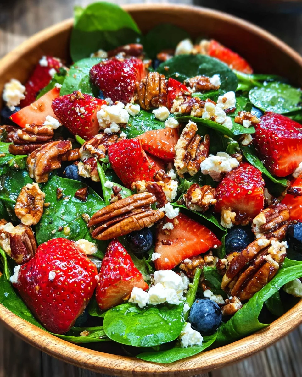 15-Minute Strawberry Spinach Salad 17 15-Minute Strawberry Spinach Salad