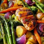 35 Minutes & One Sheet Pan Is All You Need For This Honey Mustard Chicken Recipe