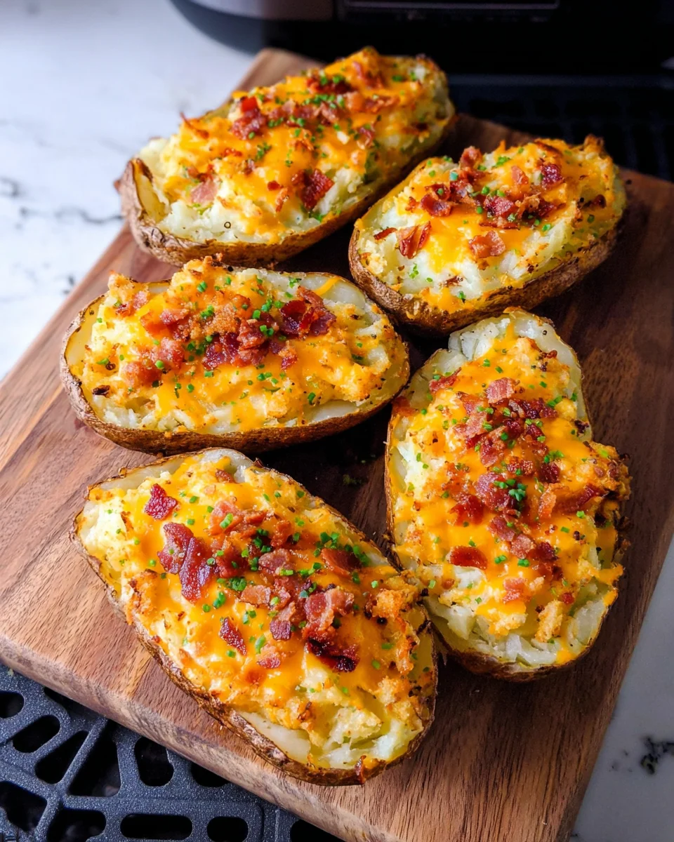 Air Fryer Twice Baked Potatoes