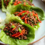 Asian Style Ground Beef Lettuce Wraps