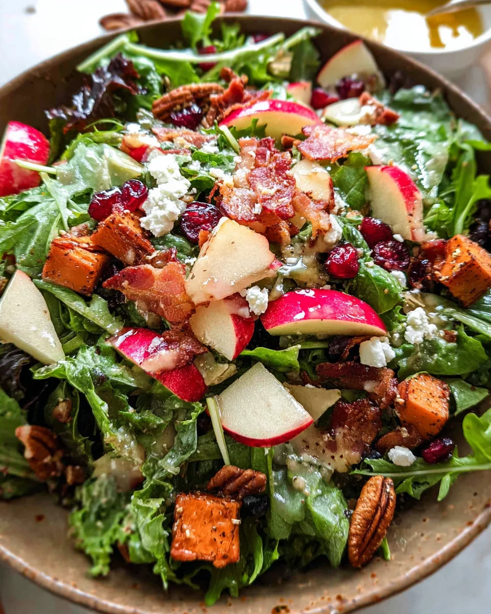 Autumn Salad with Apple Cider Vinaigrette 18 Autumn