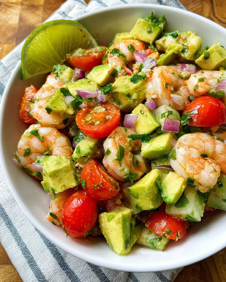 Avocado Salsa Shrimp Salad 22 Avocado