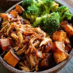 BBQ Chicken & Roasted Sweet Potato Bowls