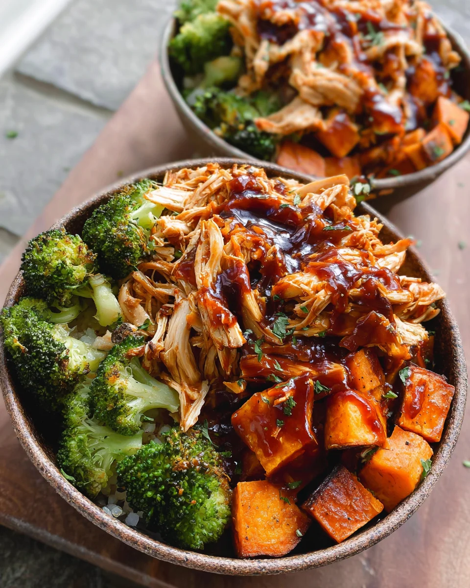 BBQ Chicken & Roasted Sweet Potato Bowls 21 BBQ