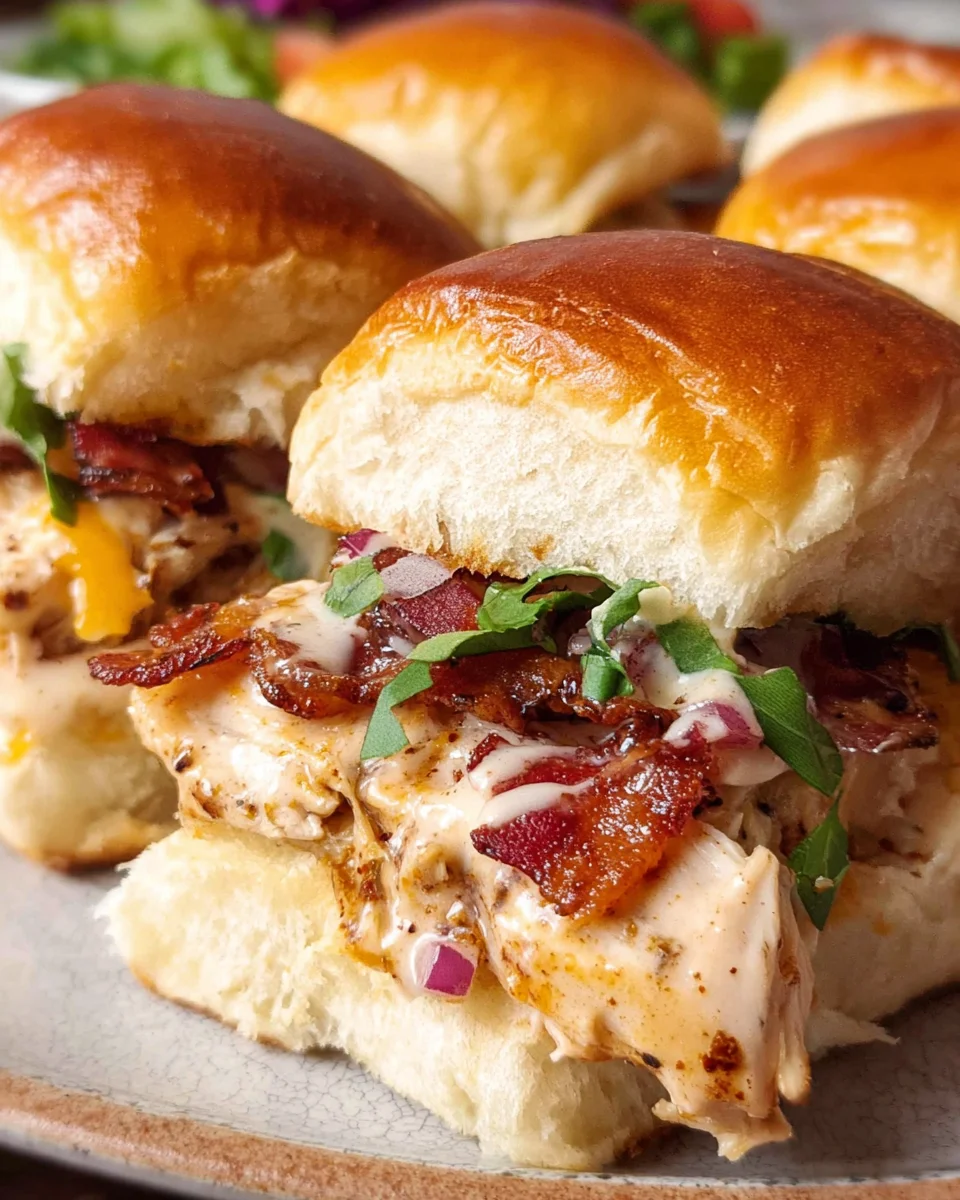 Bacon Ranch BBQ Chicken Sliders 19 Bacon Ranch BBQ Chicken Sliders