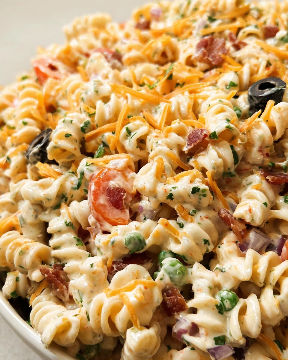 Bacon Ranch Pasta Salad