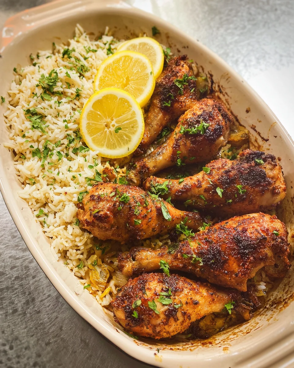 Baked Chicken Legs and Rice 26 Baked Chicken Legs and Rice