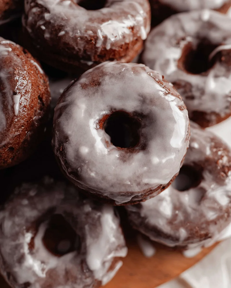 Baked Chocolate Cake Doughnuts