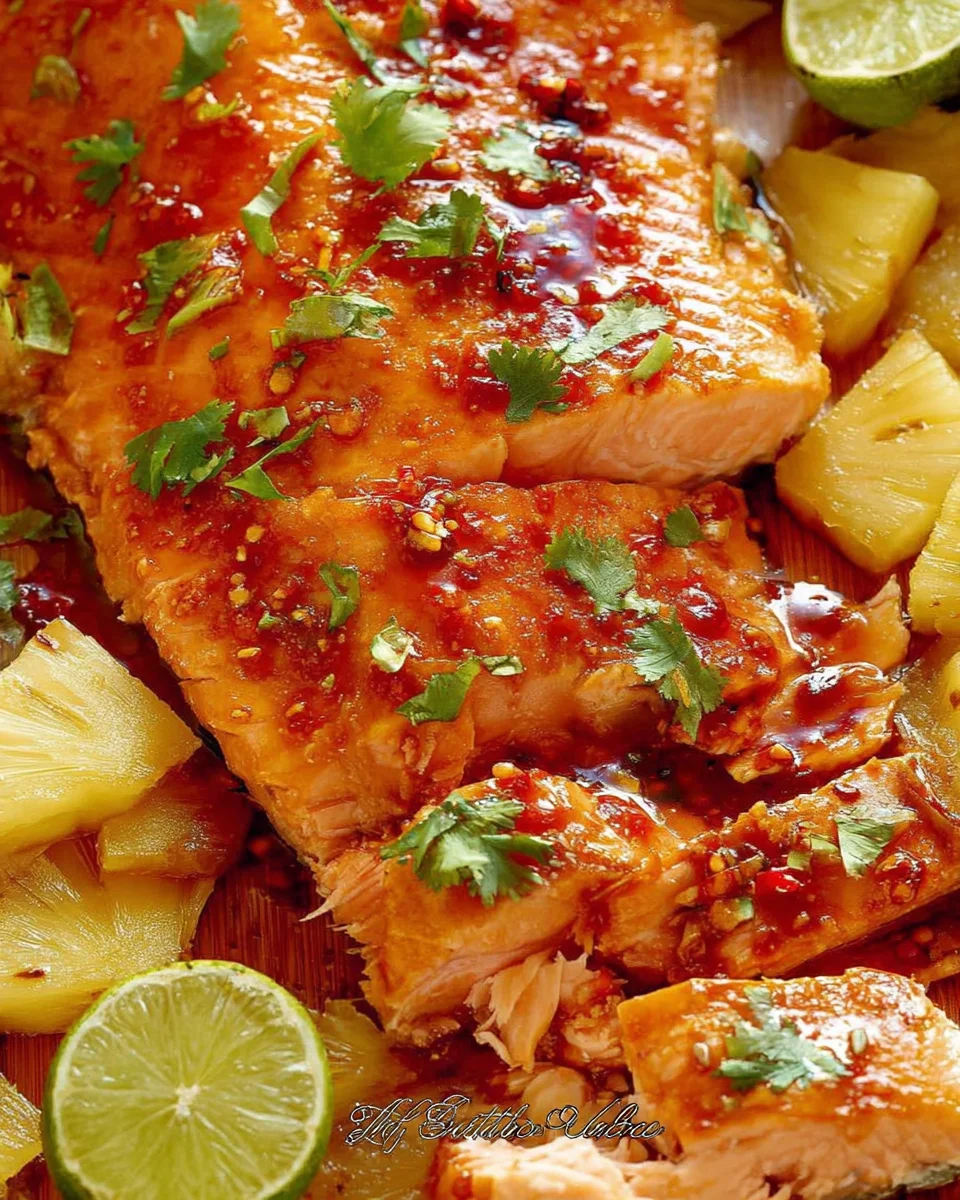 Baked Pineapple Salmon