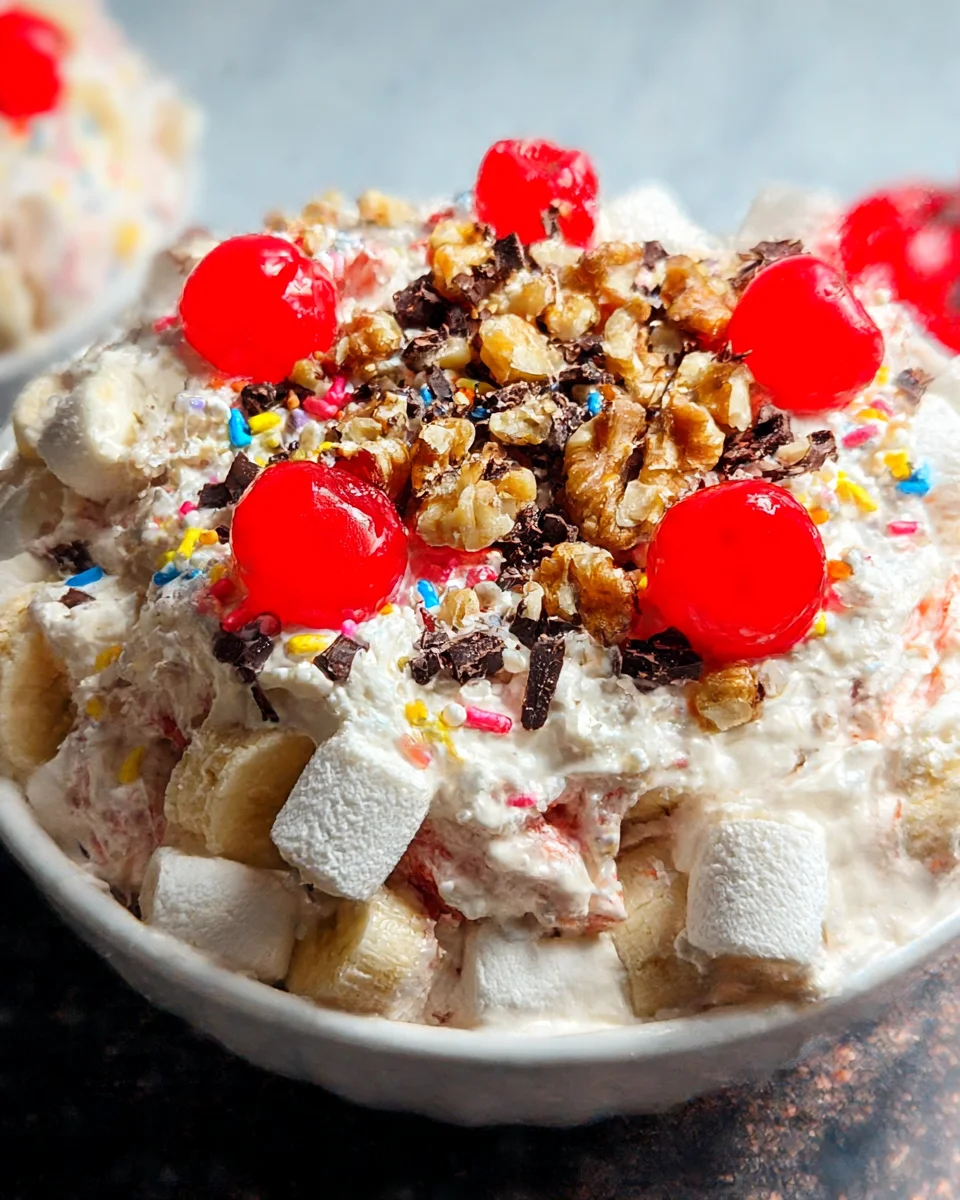 Banana Split Fluff Salad 19 Banana