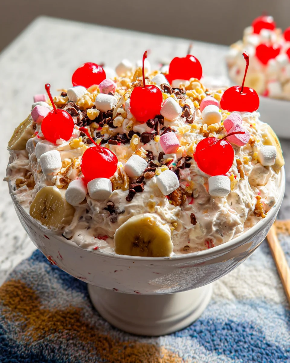Banana Split Fluff Salad 20 Banana