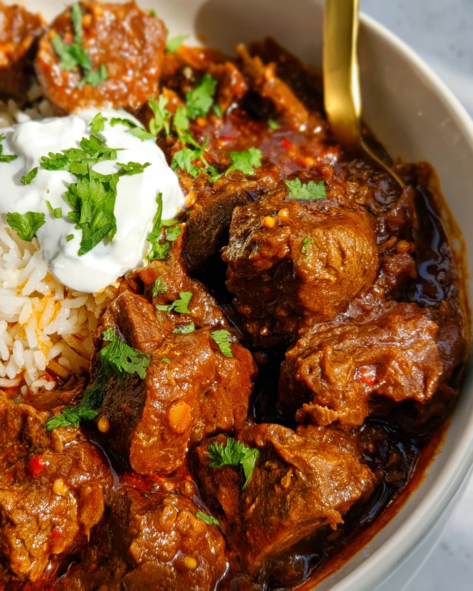 Beef Vindaloo 18 Beef Vindaloo