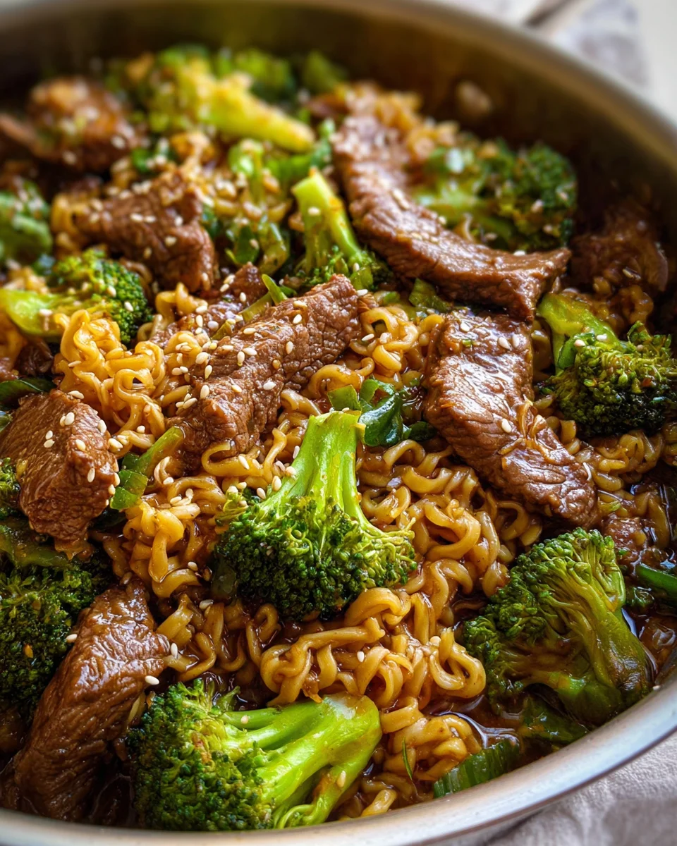 Beef and Broccoli Ramen Stir Fry 32 Beef
