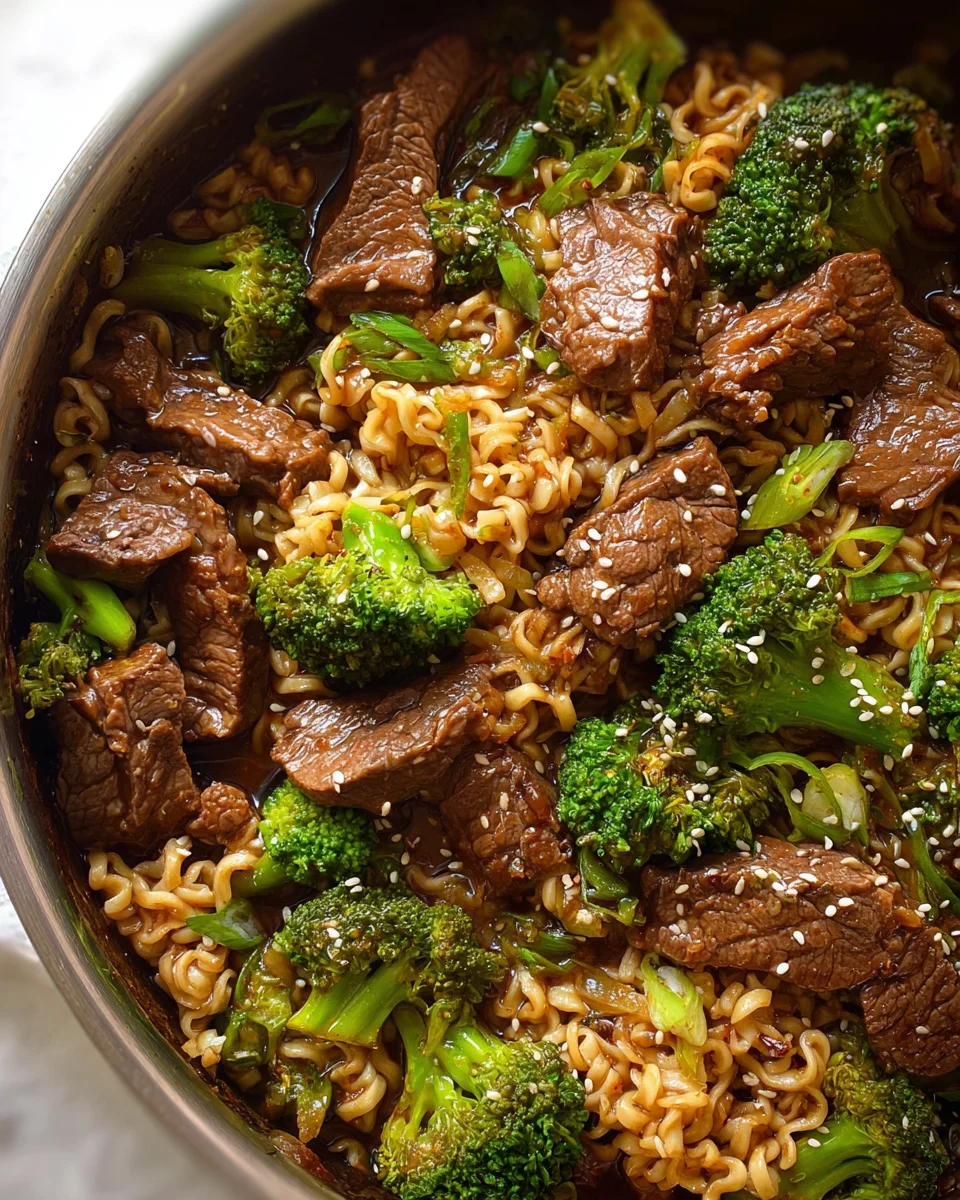 Beef and Broccoli Ramen Stir Fry 33 Beef