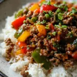 Beef and Pepper Rice Bowl