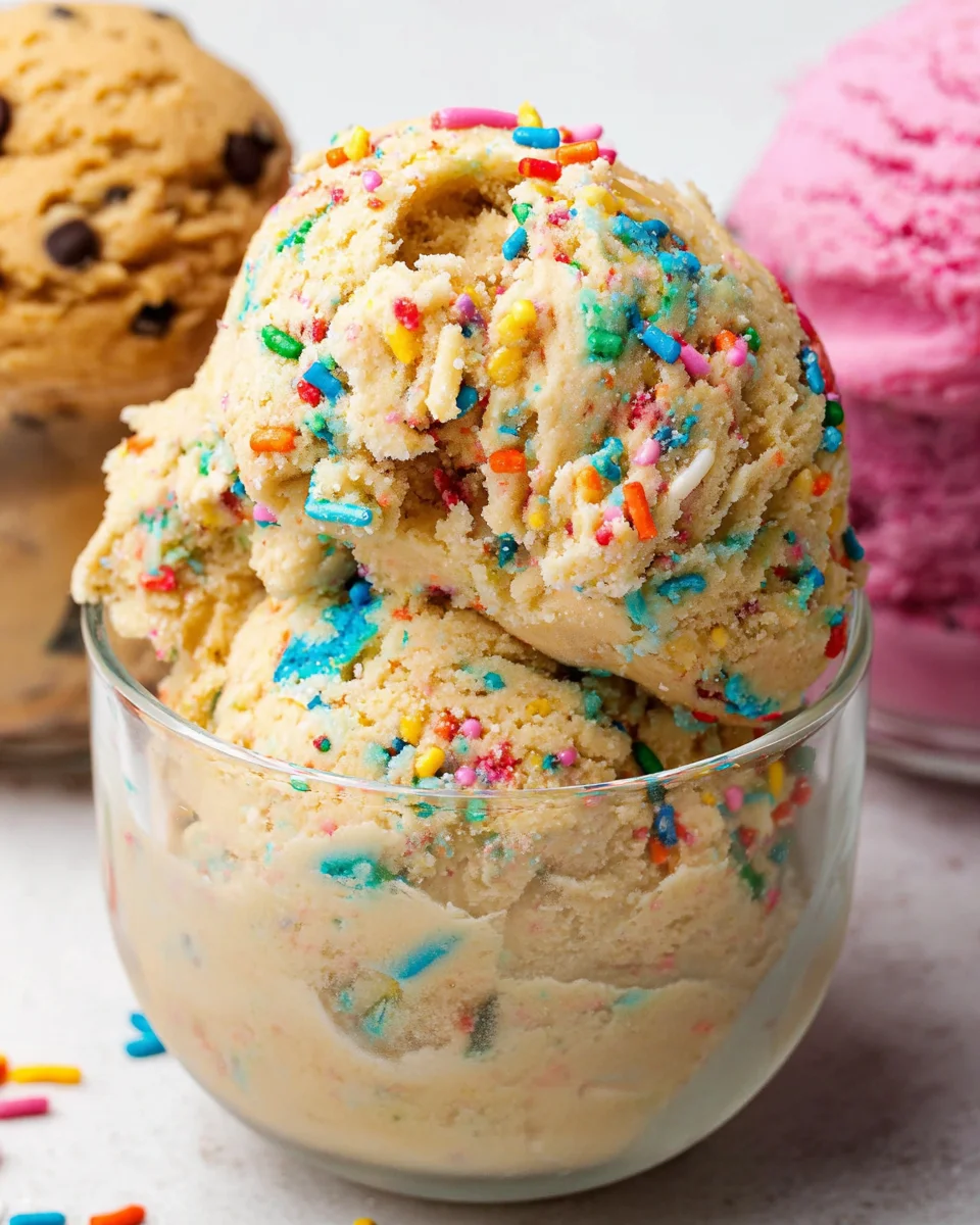 Birthday Cake Protein Cookie Dough