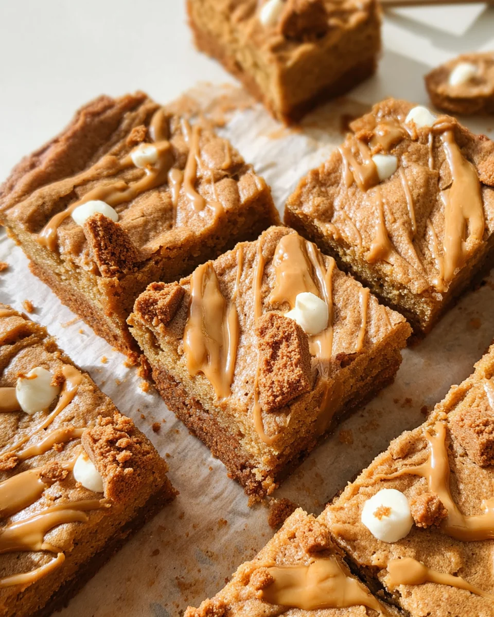 Biscoff Blondies 19 Biscoff Blondies