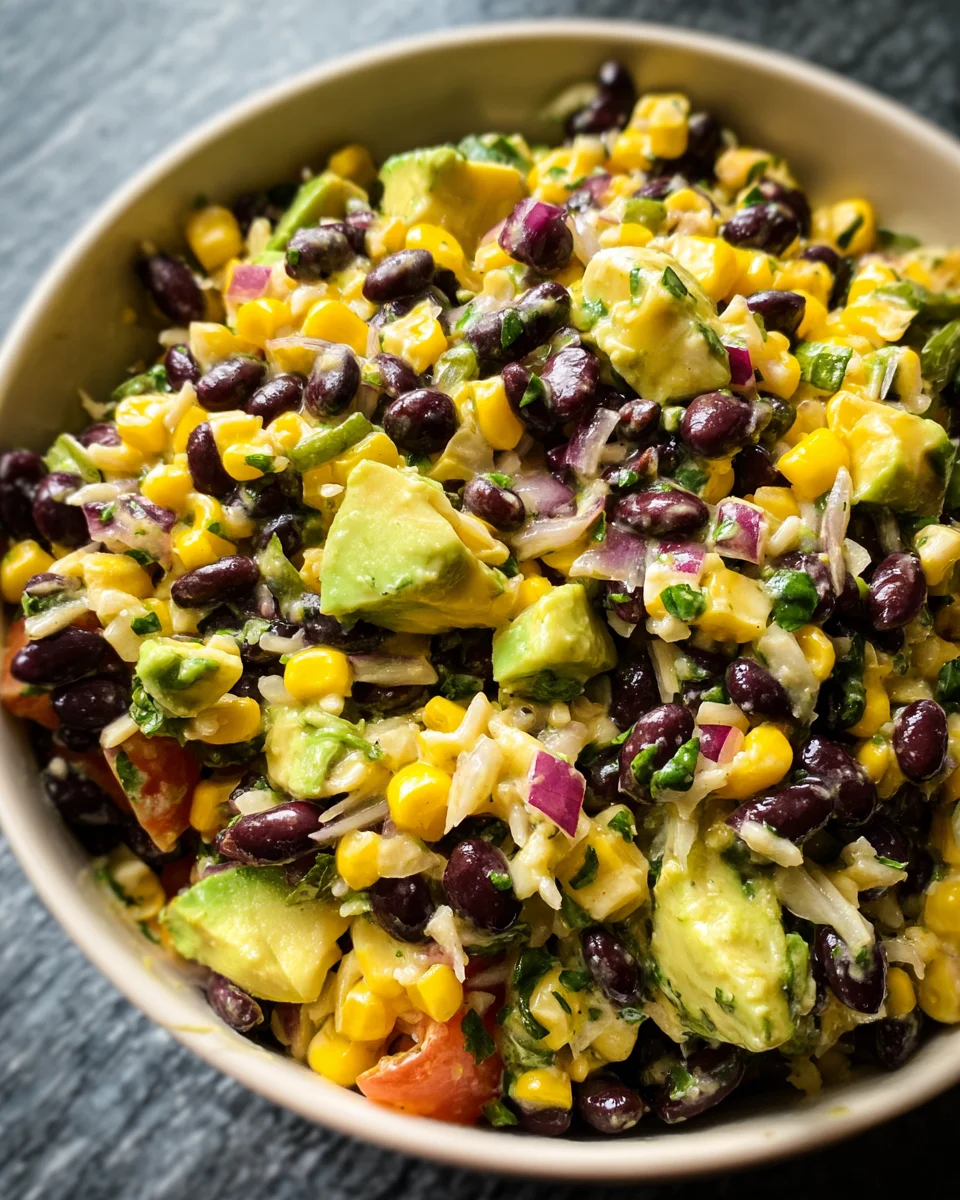 Black Bean Corn Avocado Salad
