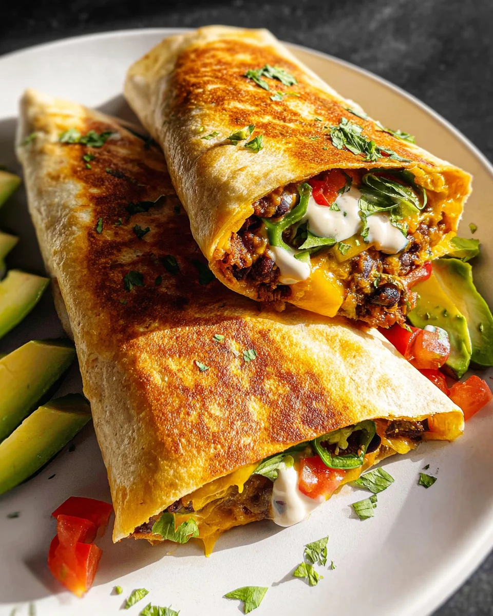 Black Bean Crunch Wrap 30 Black
