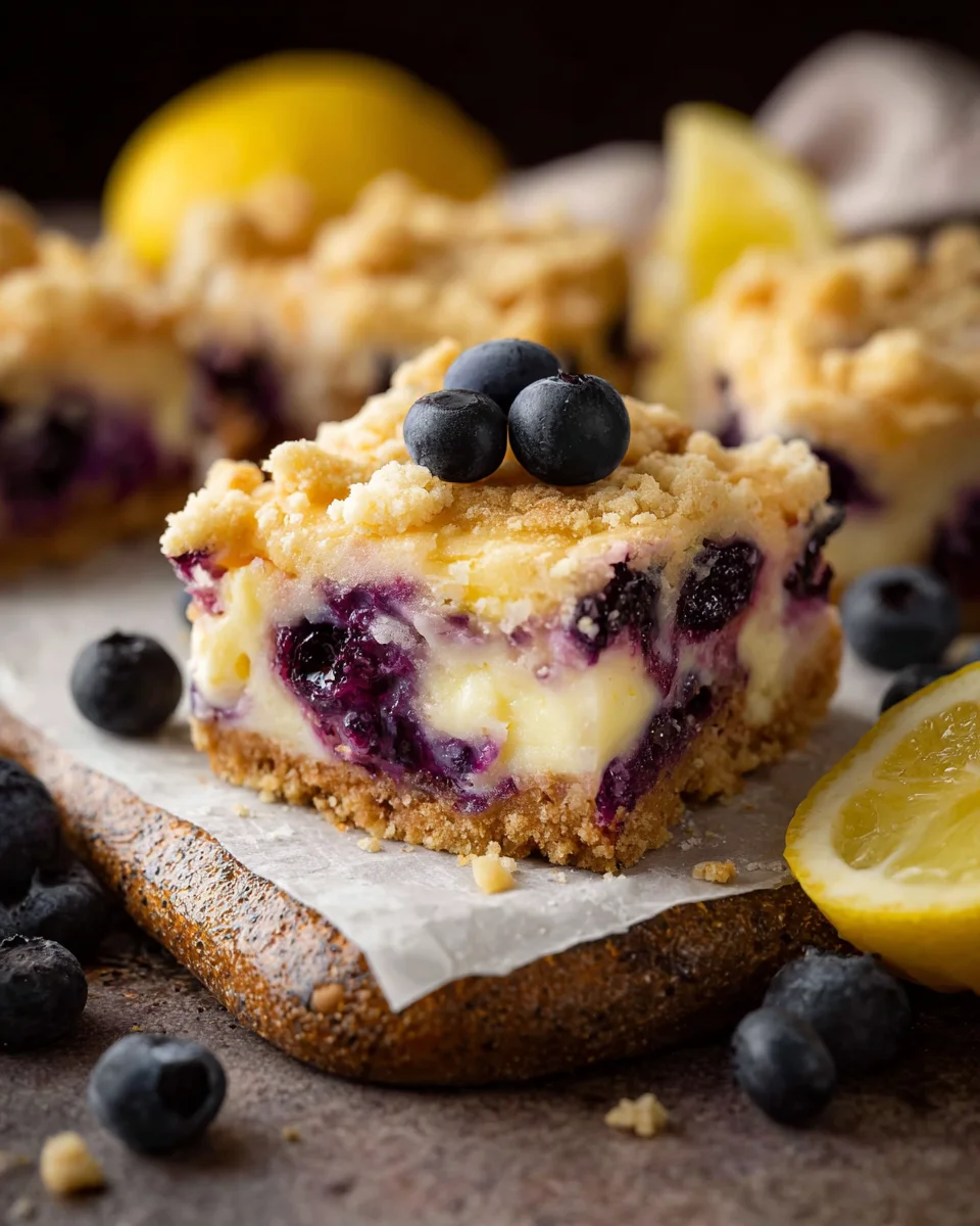 Blueberry Lemon Pie Bars 19 Blueberry