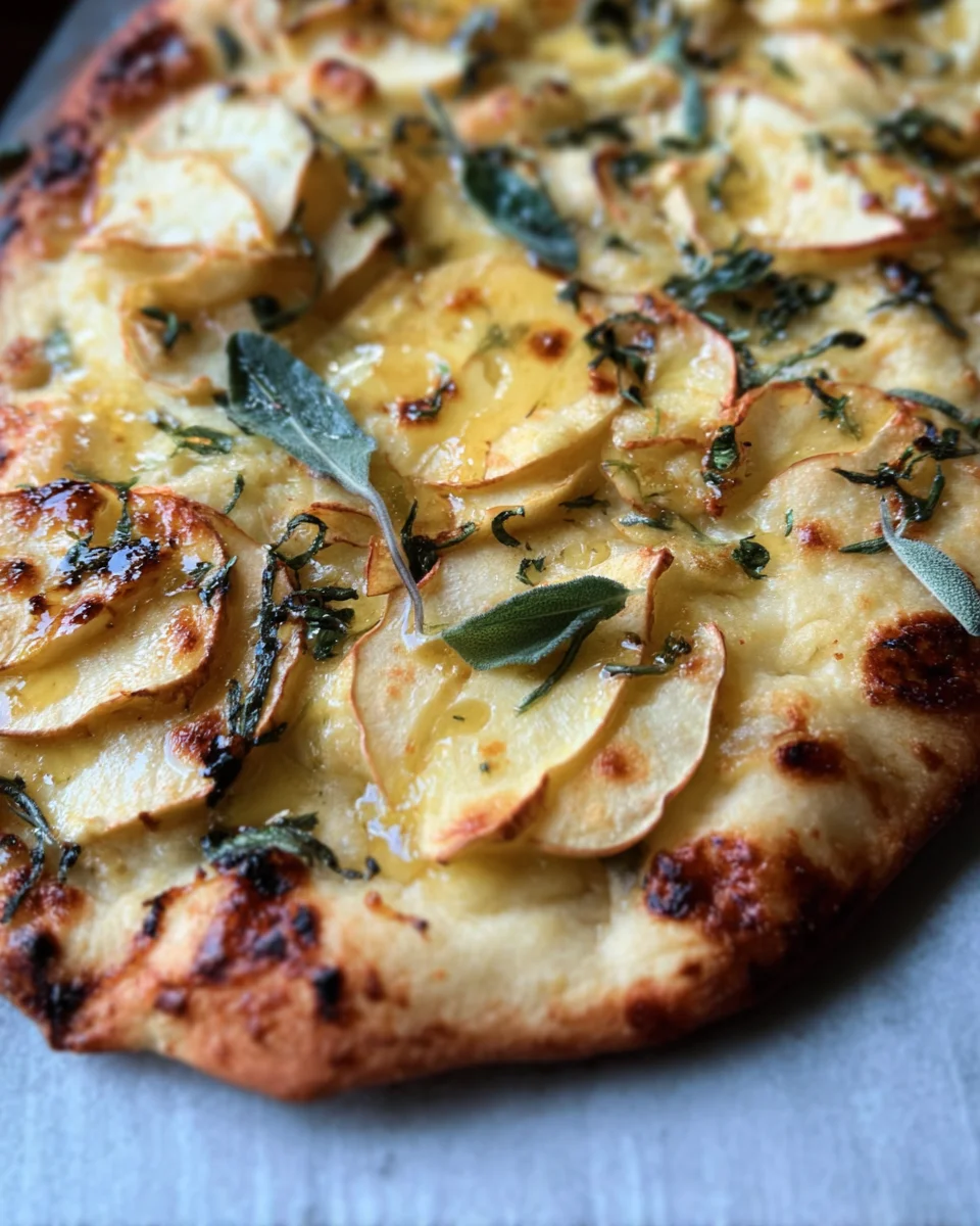 Brie and Apple Flatbread