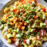 Buffalo Chickpea Pasta Salad