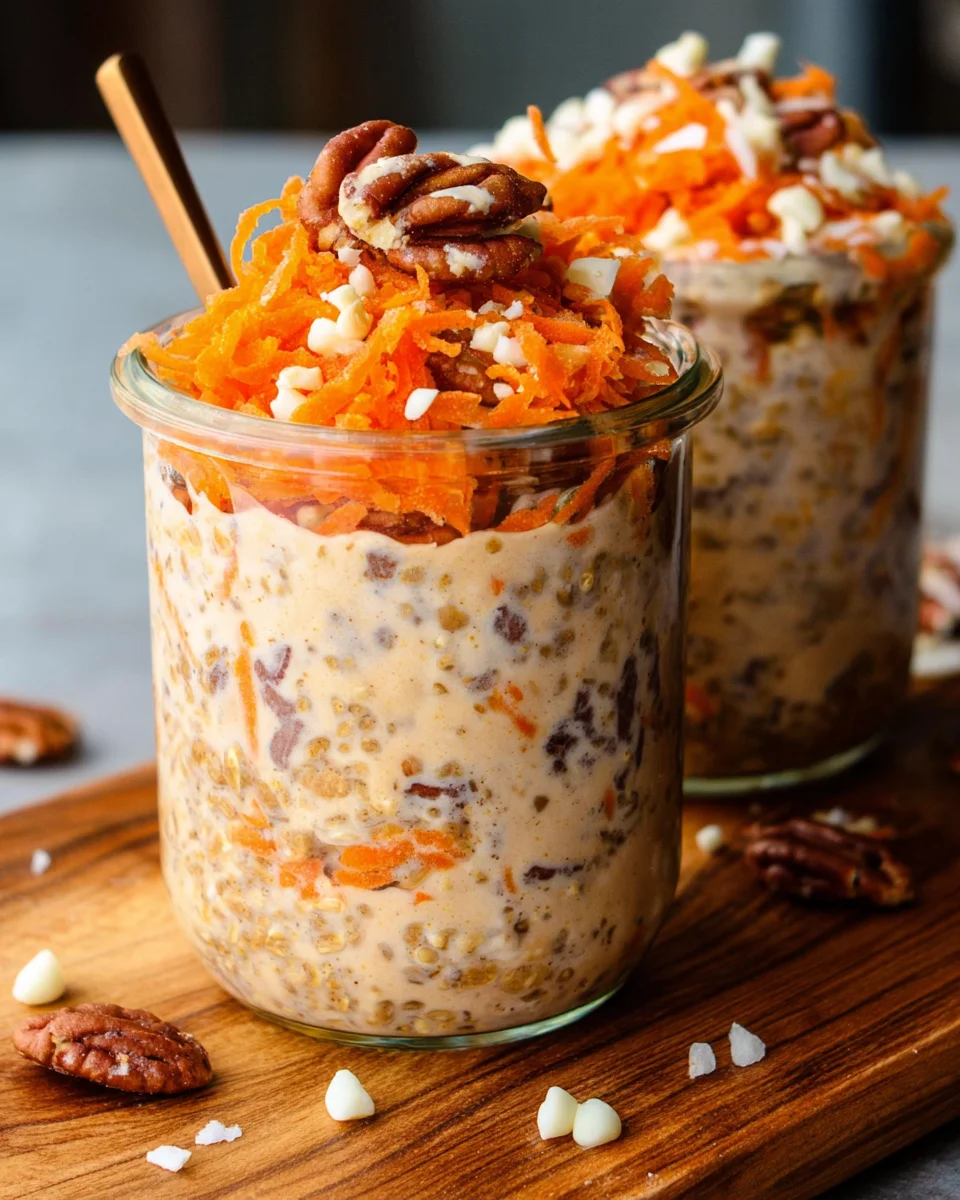 Carrot Cake Overnight Oats 21 Carrot Cake Overnight Oats