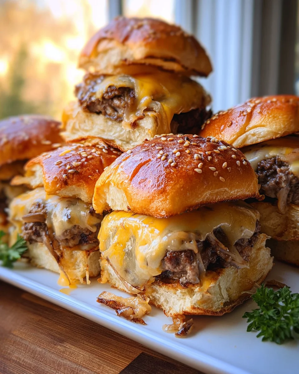 Cheeseburger Sliders 34 Cheeseburger Sliders