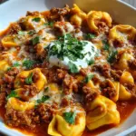Cheesy Beef Enchilada Tortellini