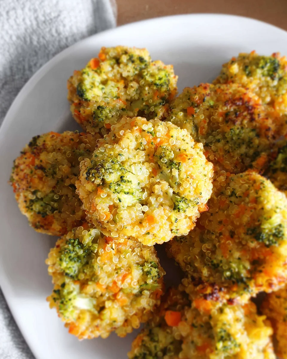 Cheesy Broccoli Quinoa Bites 16 Cheesy Broccoli Quinoa Bites