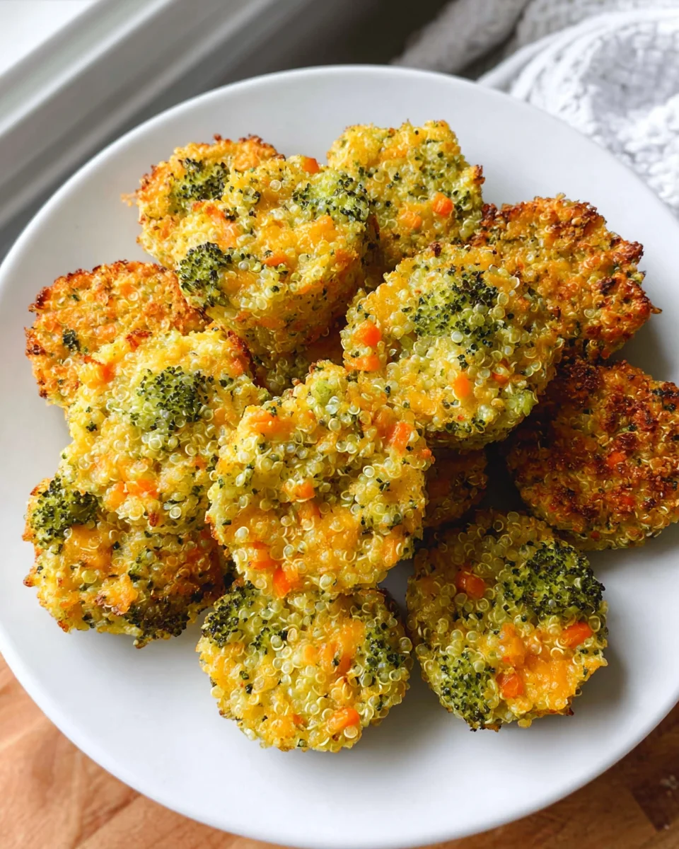 Cheesy Broccoli Quinoa Bites 17 Cheesy