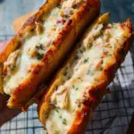 Cheesy Chicken Garlic Bread Sandwich