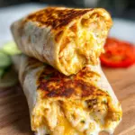 Cheesy Garlic Chicken Wraps