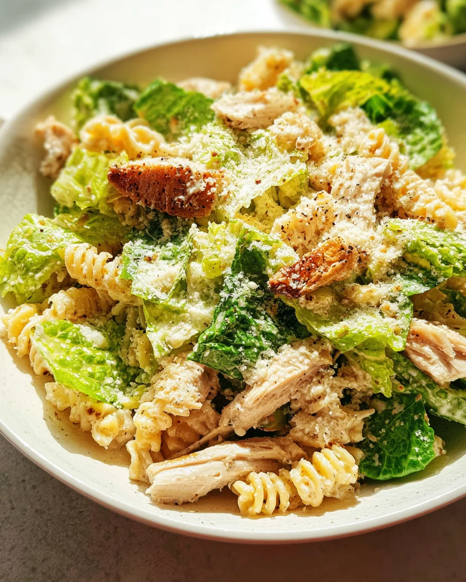 Chicken Caesar Pasta Salad 19 Chicken