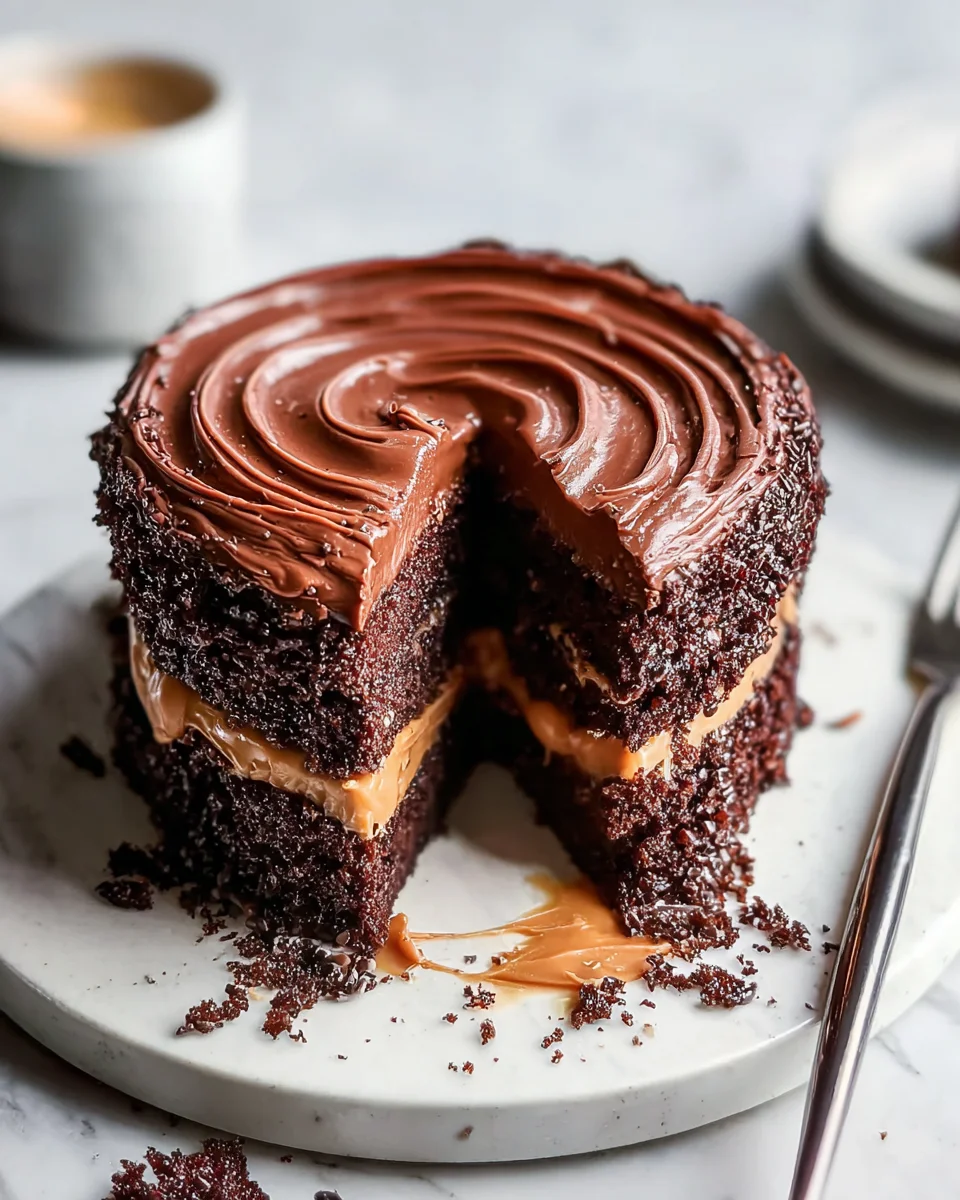 Chocolate Dulce de Leche Cake 32 Chocolate