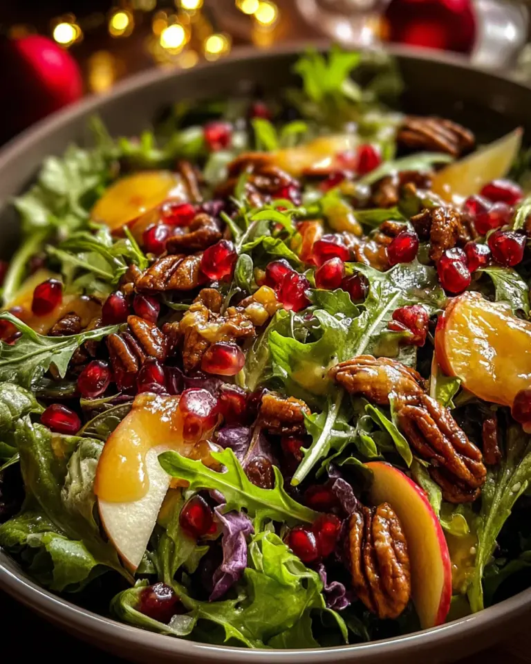 Christmas Salad with Honey Mustard Dressing