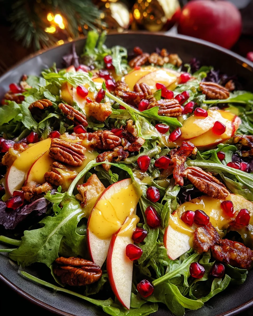 Christmas Salad with Honey Mustard Dressing 23 Christmas