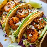 Cilantro Lime Shrimp Tacos with Creamy Slaw