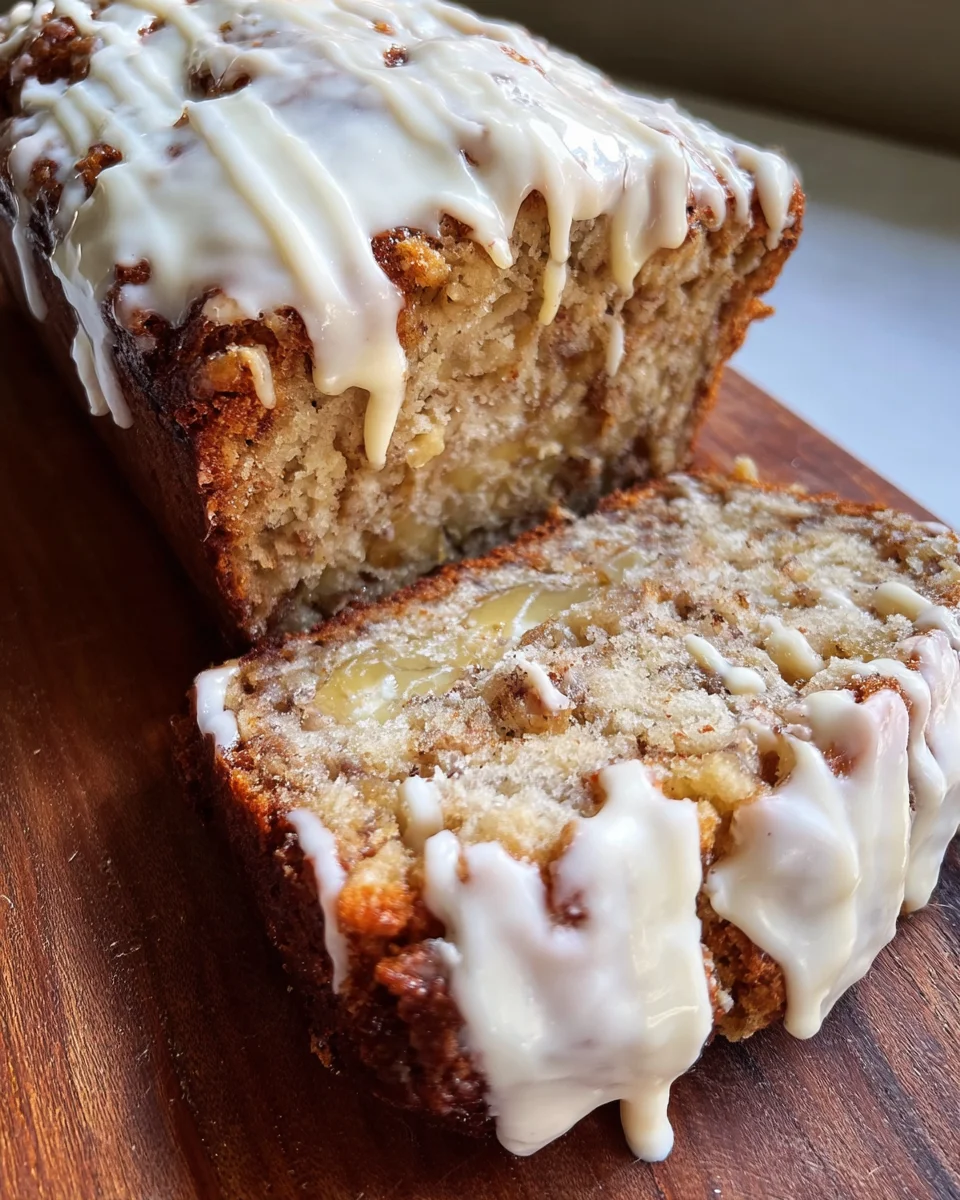 Cinnamon Roll Banana Bread