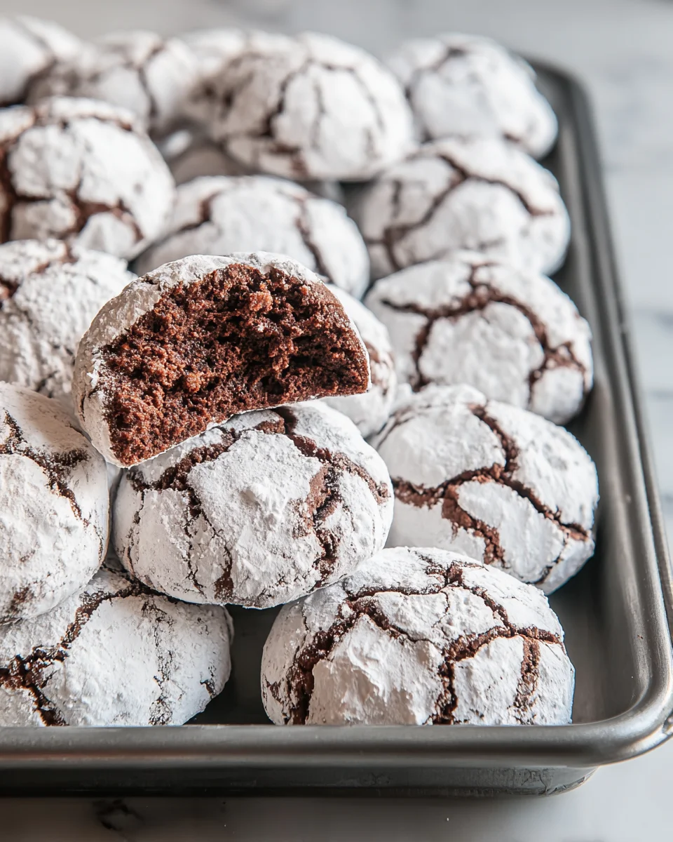Classic Chocolate Snowball Cookies