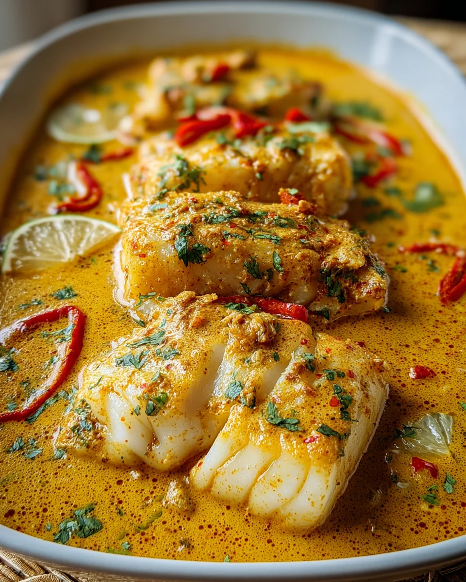 Coconut Curry Baked Cod
